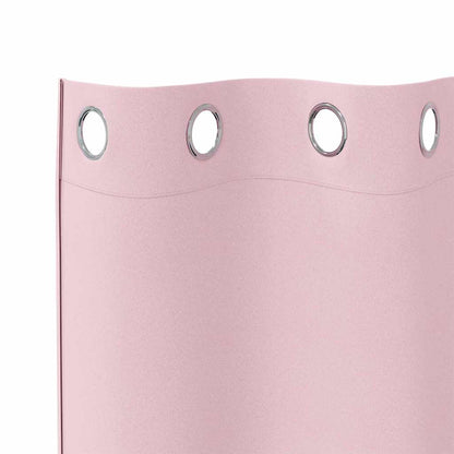 Tende Blackout con Anelli 2 pcs Rosa baby 245 x 140 cm | homemem39