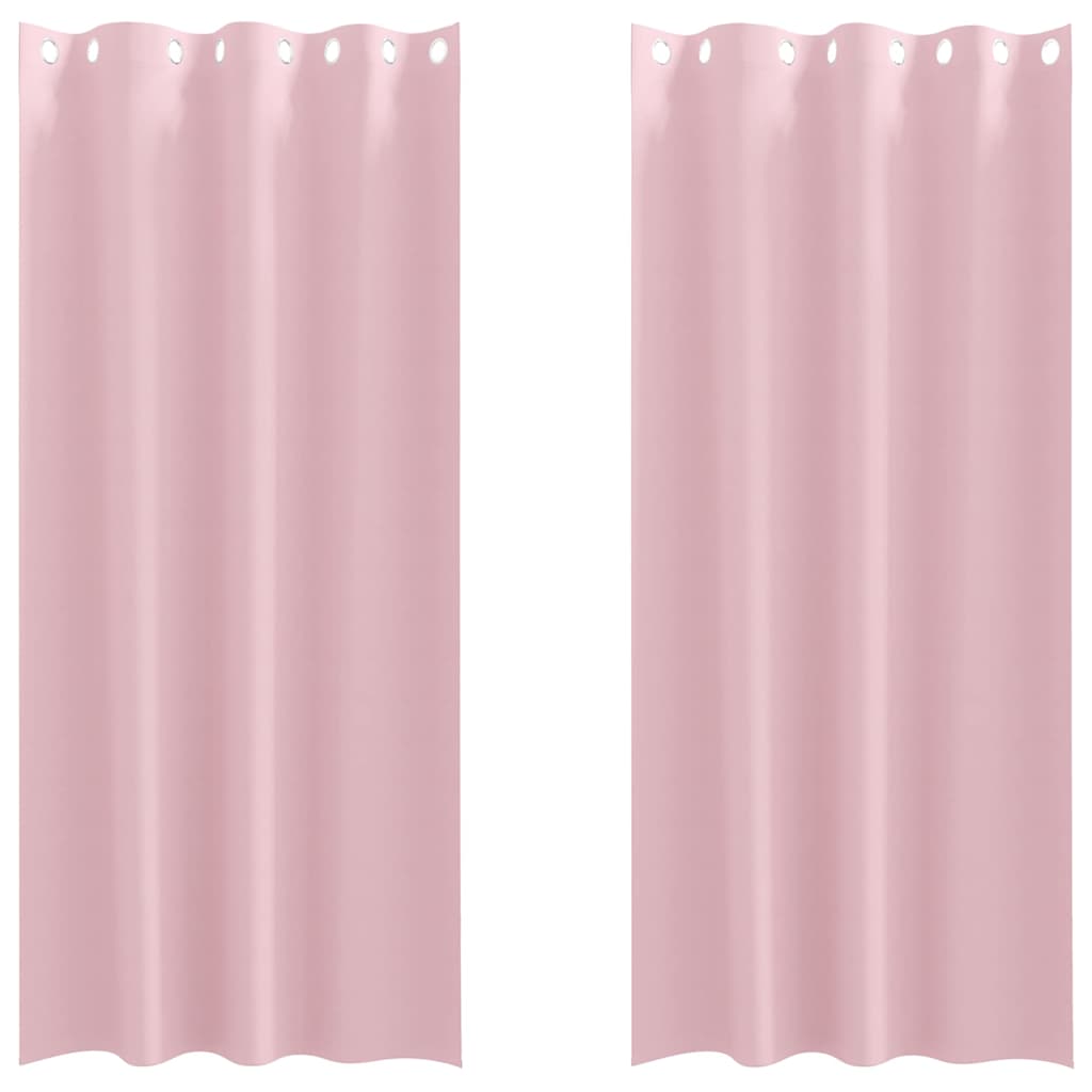 Tende Blackout con Anelli 2 pcs Rosa baby 245 x 140 cm | homemem39