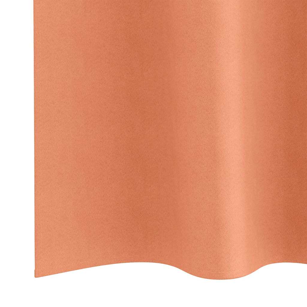 Tende Blackout con Anelli 2 pcs Terracotta 140 x 140 cm | homemem39