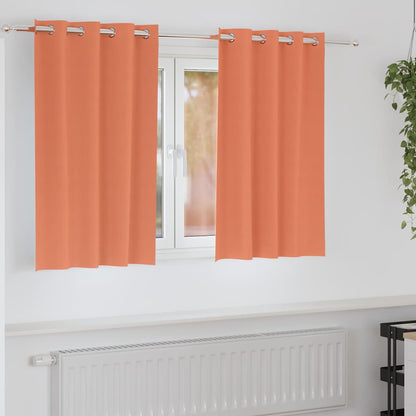 Tende Blackout con Anelli 2 pcs Terracotta 140 x 140 cm | homemem39