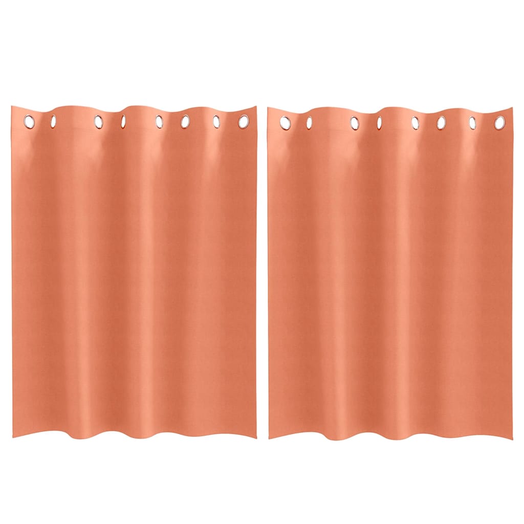 Tende Blackout con Anelli 2 pcs Terracotta 140 x 140 cm | homemem39