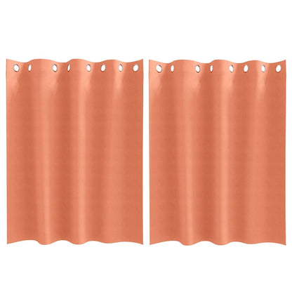 Tende Blackout con Anelli 2 pcs Terracotta 140 x 140 cm | homemem39