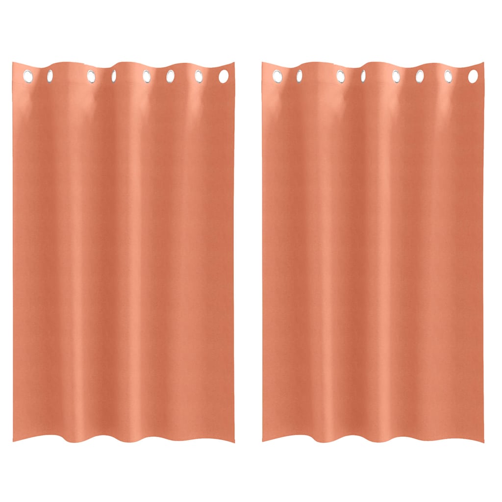 Tende Blackout con Anelli 2 pcs Terracotta 175 x 140 cm | homemem39