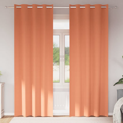 Tende Blackout con Anelli 2 pcs Terracotta 245 x 140 cm | homemem39