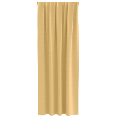 Tende Blackout con Anelli 2 pcs Beige 245 x 140 cm Poliestere | homemem39
