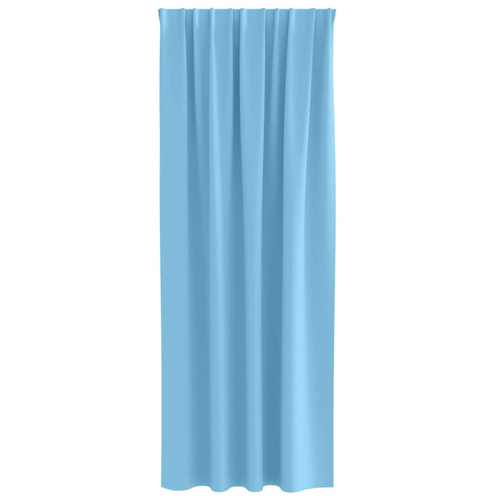 Tende Blackout con Anelli 2 pcs Blu Chiaro 245 x 140 cm | homemem39