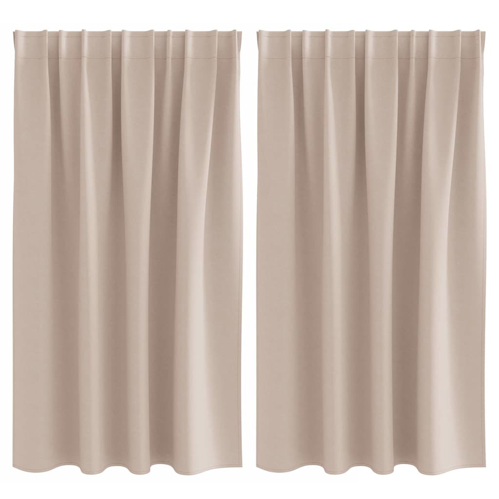 Tende Blackout con Anelli 2 pcs Talpa 140 x 140 cm Poliestere | homemem39