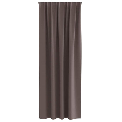 Tende Blackout con Anelli 2 pcs Marrone Scuro 225 x 140 cm | homemem39