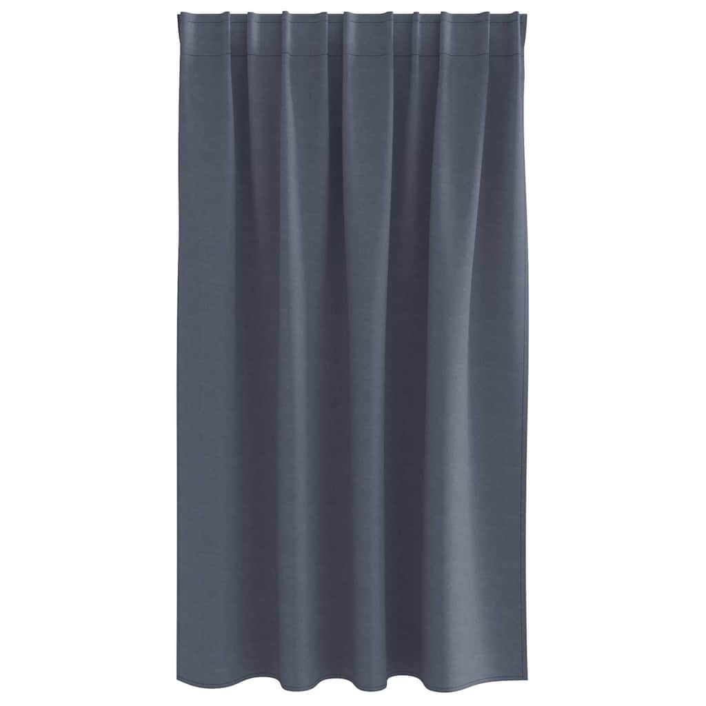 Tende Blackout con Anelli 2 pcs Antracite 140 x 140 cm | homemem39
