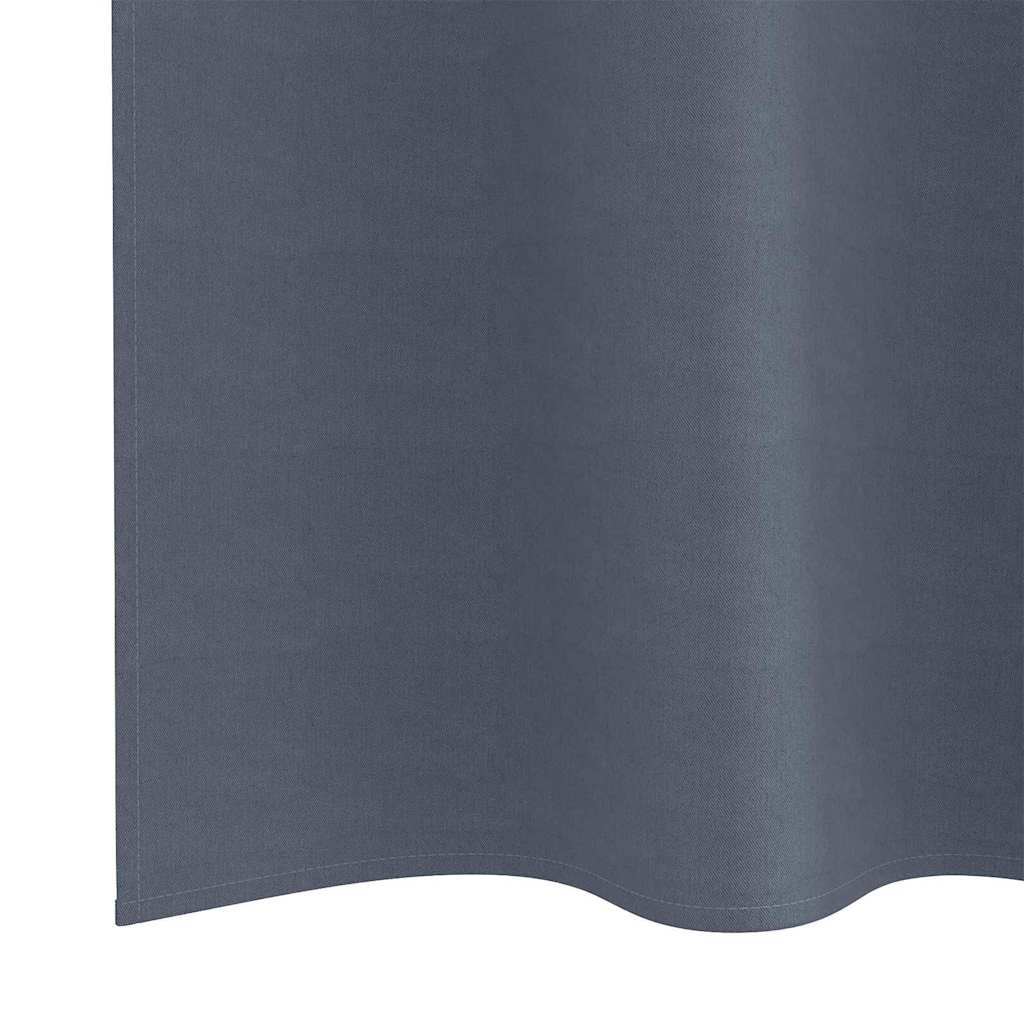 Tende Blackout con Anelli 2 pcs Antracite 175 x 140 cm | homemem39