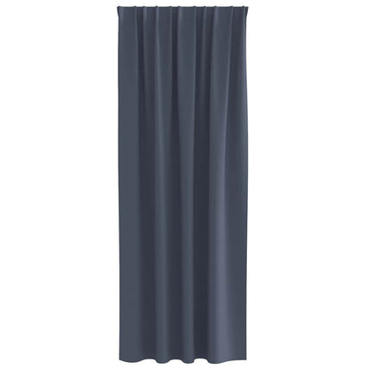 Tende Blackout con Anelli 2 pcs Antracite 245 x 140 cm | homemem39