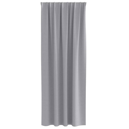 Tende Blackout con Anelli 2 pcs Grigio chiaro 260 x 140 cm | homemem39