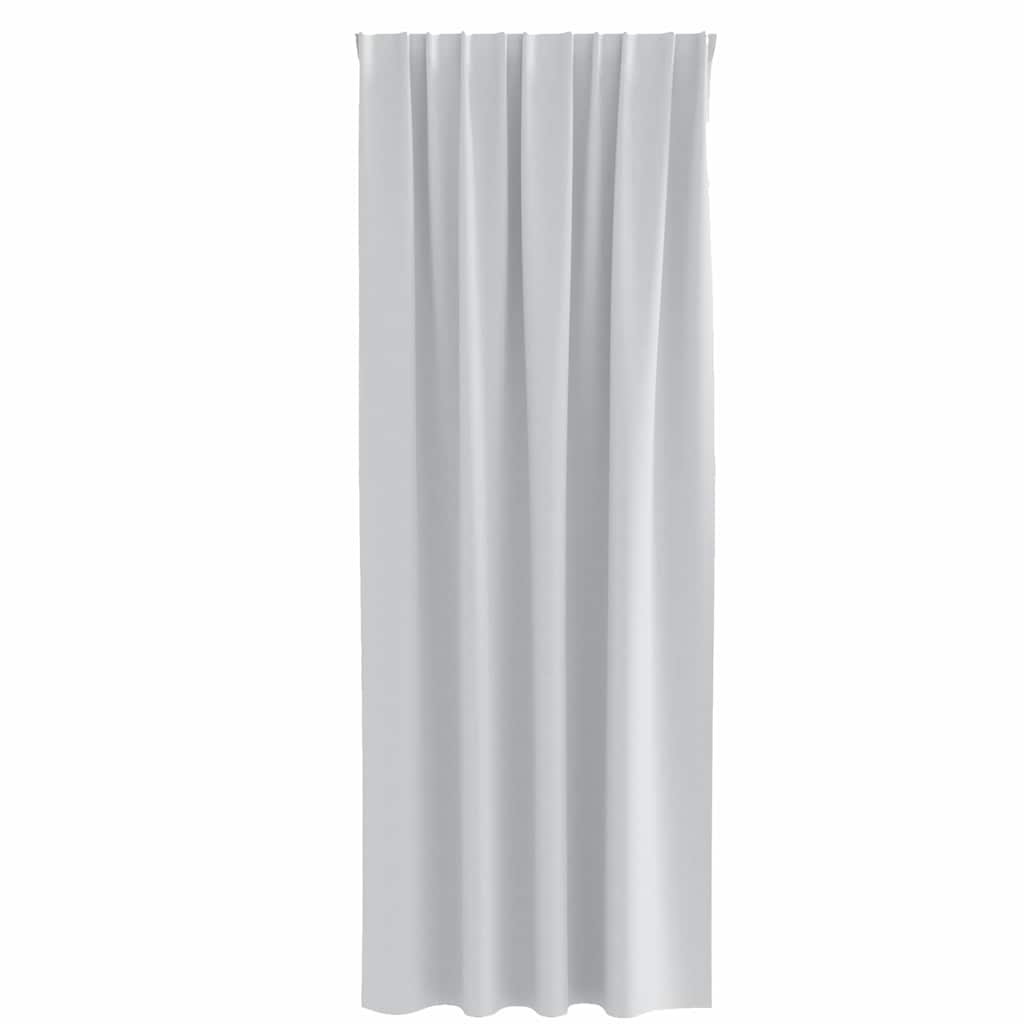 Tende Blackout con Anelli 2 pcs Grigio Chiaro 225 x 140 cm | homemem39