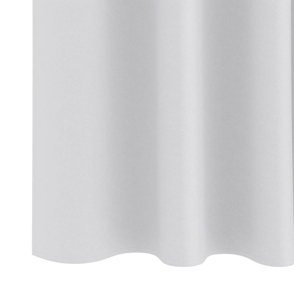 Tende Blackout con Anelli 2 pcs Grigio Chiaro 260 x 140 cm | homemem39