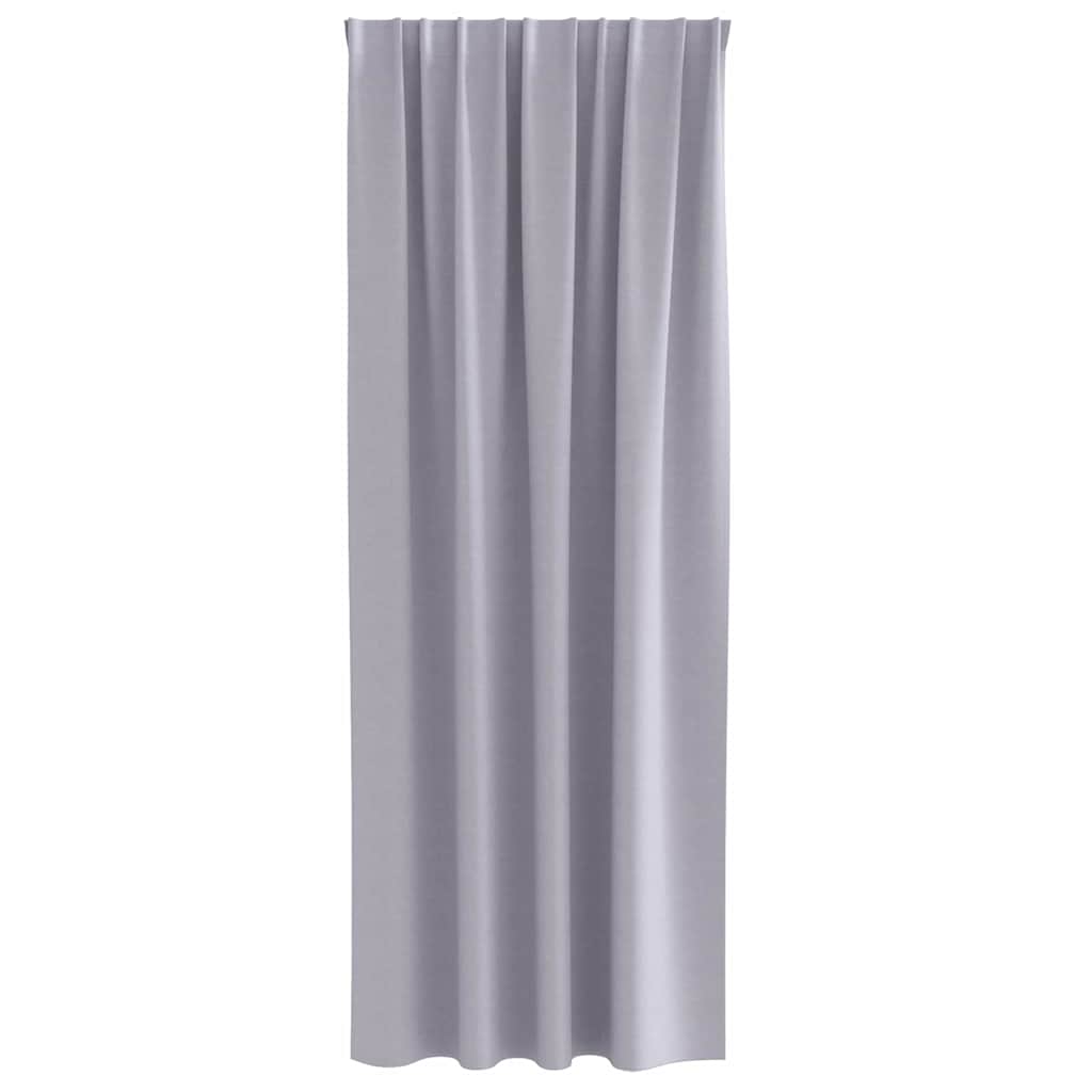 Tende Blackout con Anelli 2 pcs Grigio Metallico 245 x 140 cm | homemem39