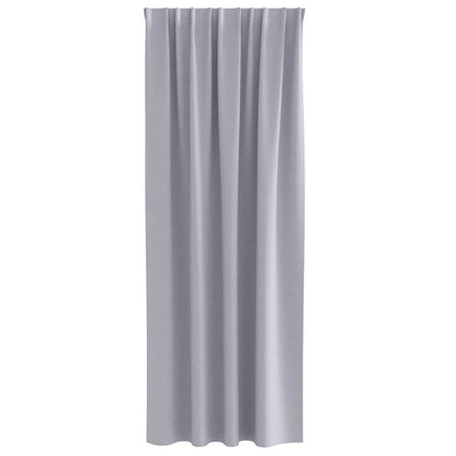 Tende Blackout con Anelli 2 pcs Grigio Metallico 245 x 140 cm | homemem39