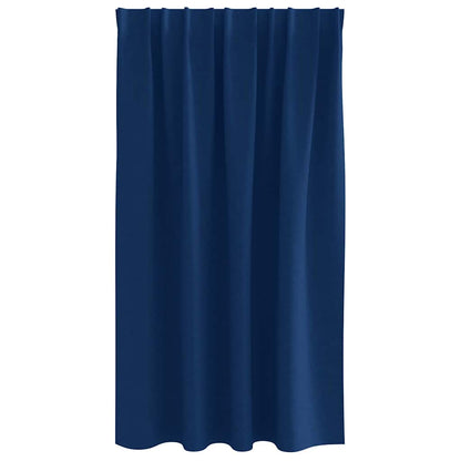 Tende Blackout con Anelli 2 pcs Blu Scuro 140 x 140 cm | homemem39