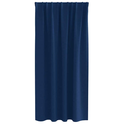 Tende Blackout con Anelli 2 pcs Blu Scuro 175 x 140 cm | homemem39