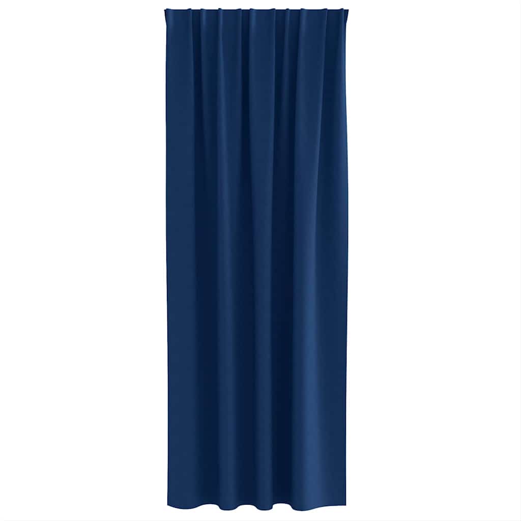 Tende Blackout con Anelli 2 pcs Blu Scuro 225 x 140 cm | homemem39