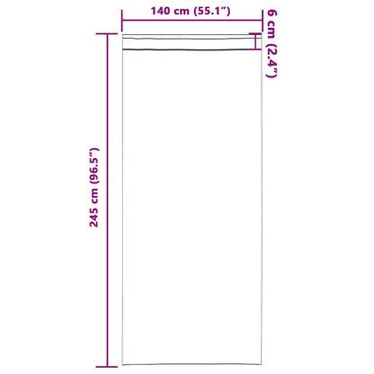Tende Blackout con Anelli 2 pcs Crema 245 x 140 cm Poliestere | homemem39