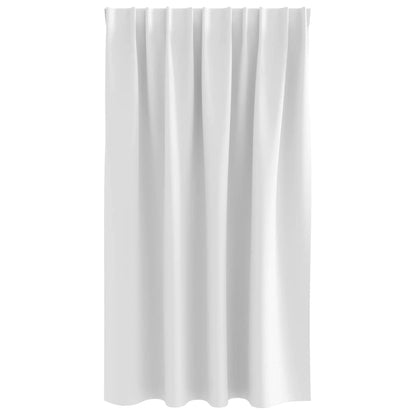 Tende Blackout con Anelli 2 pcs Bianco brillante 140 x 140 cm | homemem39