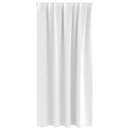Tende Blackout con Anelli 2 pcs Bianco brillante 175 x 140 cm | homemem39
