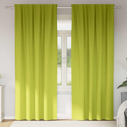 Tende Blackout con Anelli 2 pcs Verde 245 x 140 cm Poliestere | homemem39