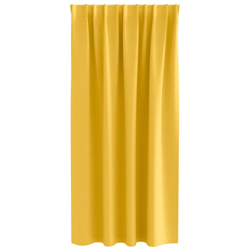 Tende Blackout con Anelli 2 pcs Giallo senape 175 x 140 cm | homemem39