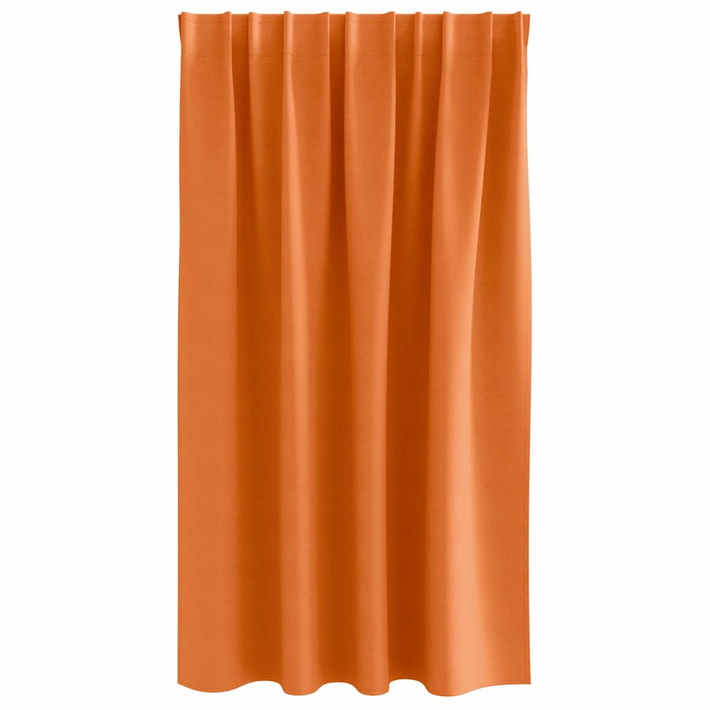 Tende Blackout con Anelli 2 pcs Arancione Vivo 140 x 140 cm | homemem39
