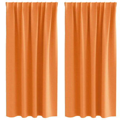 Tende Blackout con Anelli 2 pcs Arancione 175 x 140 cm | homemem39