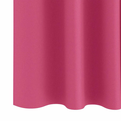 Tende Blackout con Anelli 2 pcs Rosa Vivo 245 x 140 cm