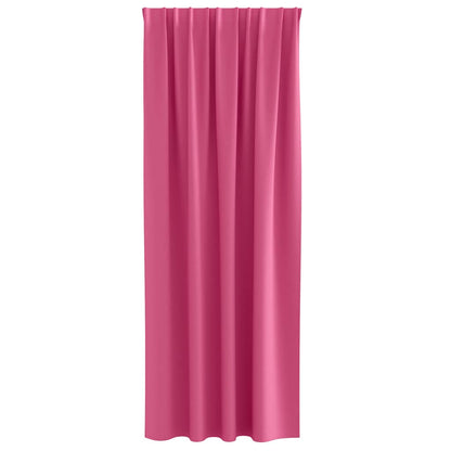 Tende Blackout con Anelli 2 pcs Rosa Vivo 245 x 140 cm
