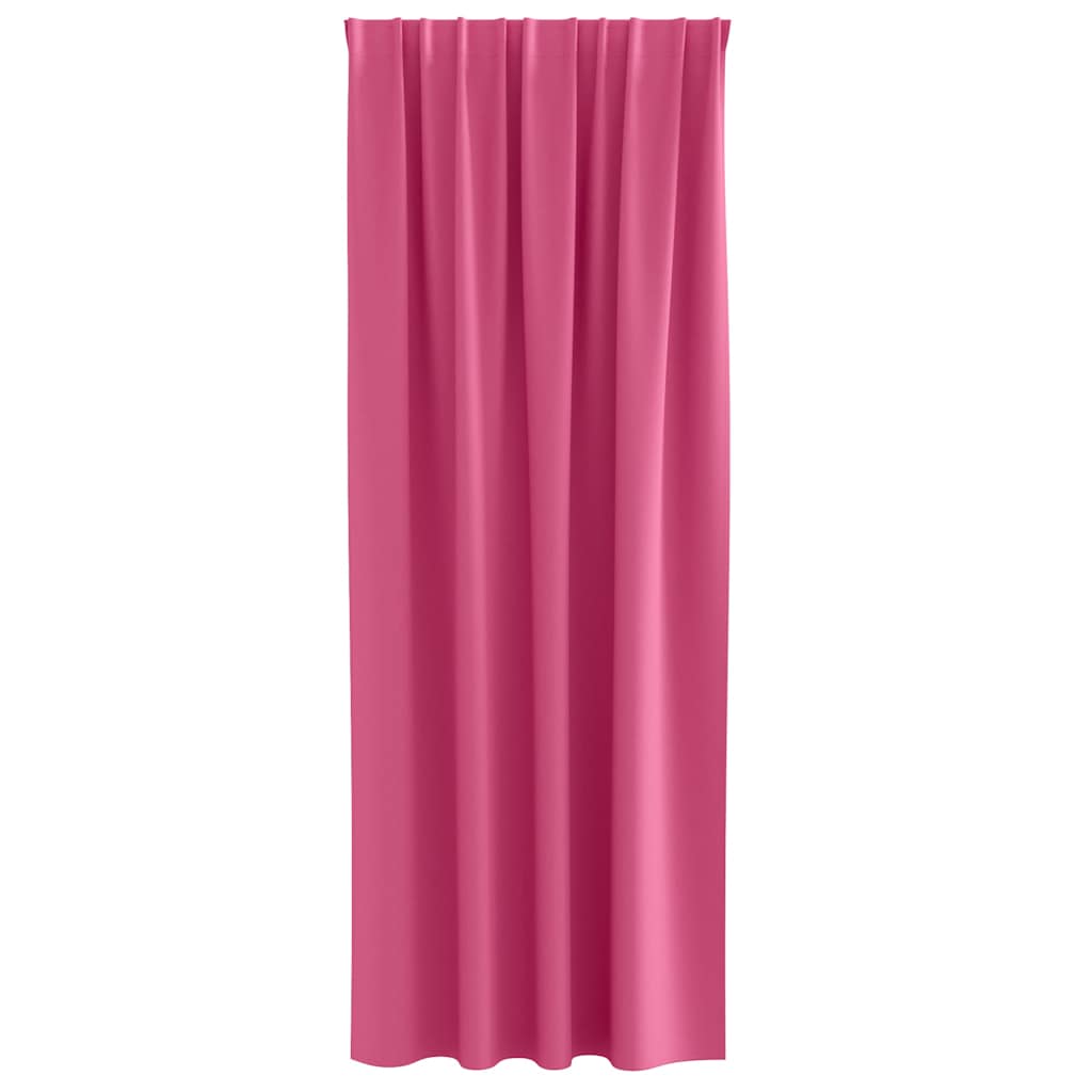 Tende Blackout con Anelli 2 pcs Rosa Vivo 260 x 140 cm | homemem39