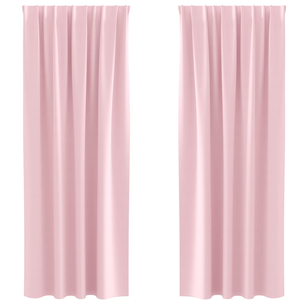 Tende Blackout con Anelli 2 pcs Rosa baby 245 x 140 cm | homemem39
