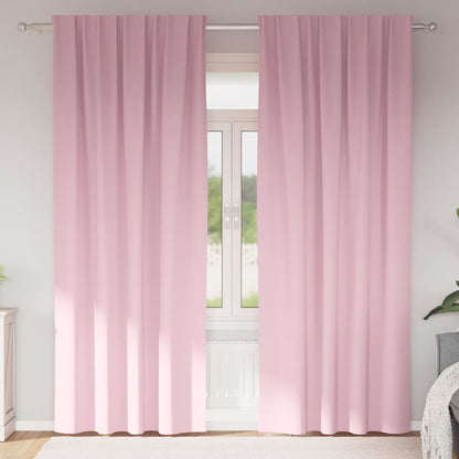 Tende Blackout con Anelli 2 pcs Rosa baby 260 x 140 cm | homemem39