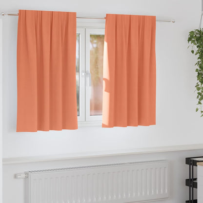 Tende Blackout con Anelli 2 pcs Terracotta 140 x 140 cm | homemem39