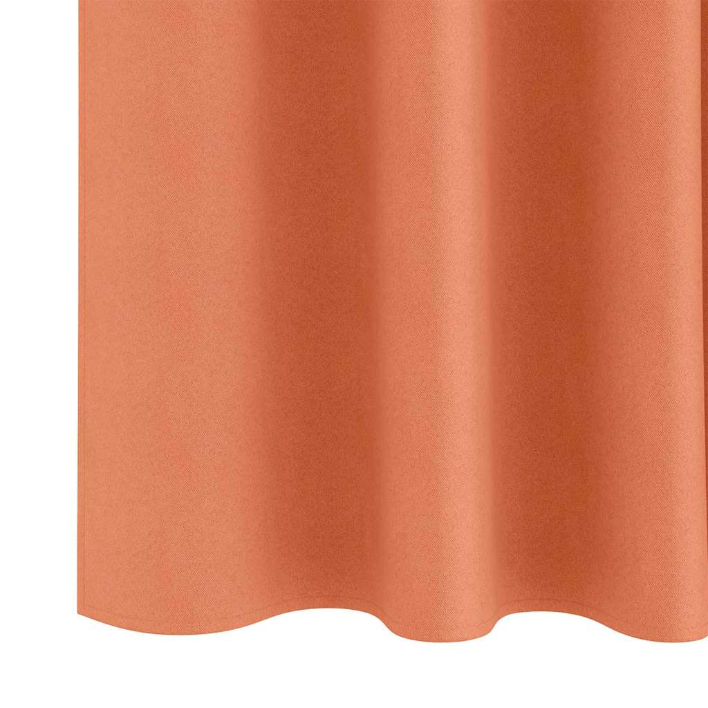 Tende Blackout con Anelli 2 pcs Terracotta 175 x 140 cm | homemem39