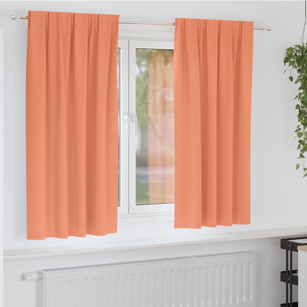 Tende Blackout con Anelli 2 pcs Terracotta 175 x 140 cm | homemem39