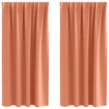 Tende Blackout con Anelli 2 pcs Terracotta 175 x 140 cm | homemem39
