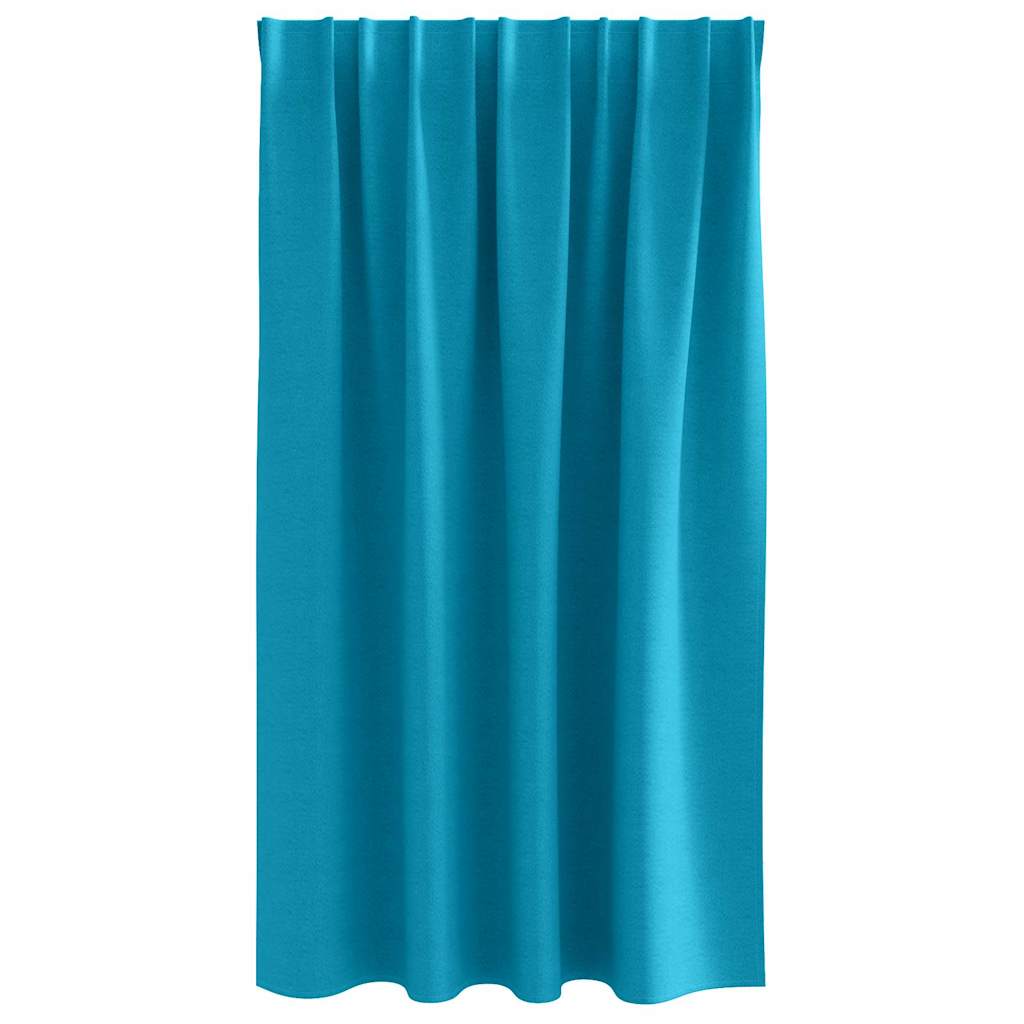 Tende Blackout con Anelli 2 pcs Turchese 140 x 140 cm | homemem39