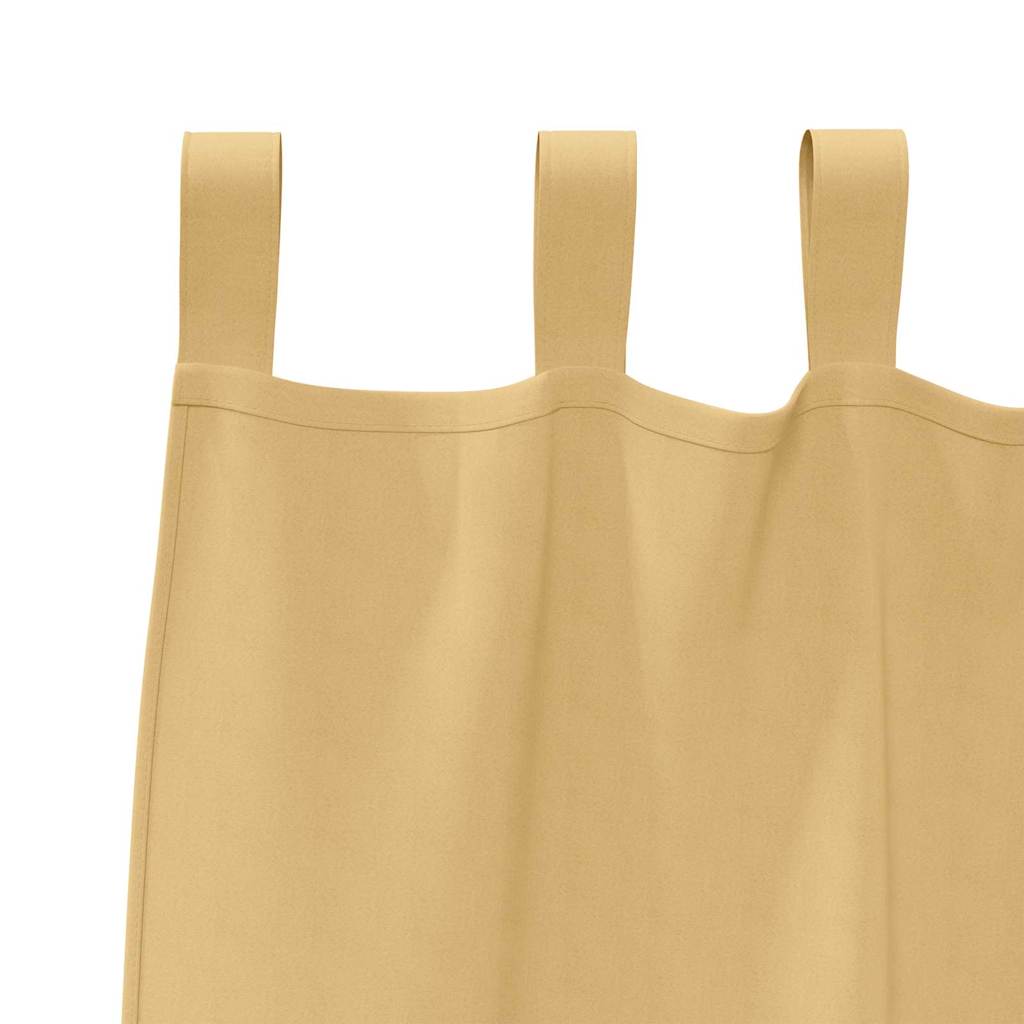 Tende Blackout con Anelli 2 pcs Beige 260 x 140 cm Poliestere | homemem39