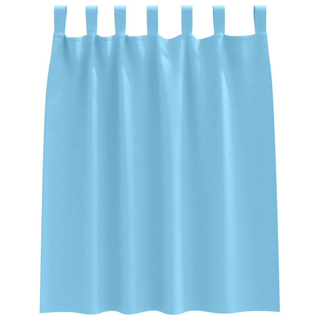 Tende Blackout con Anelli 2 pcs Blu Chiaro 140 x 140 cm | homemem39