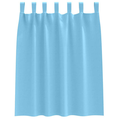 Tende Blackout con Anelli 2 pcs Blu Chiaro 140 x 140 cm | homemem39