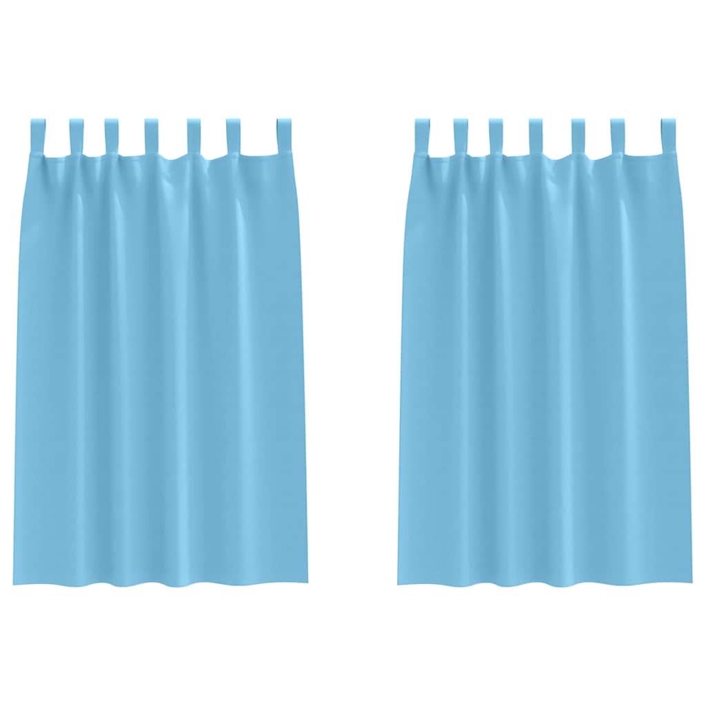 Tende Blackout con Anelli 2 pcs Blu Chiaro 175 x 140 cm | homemem39