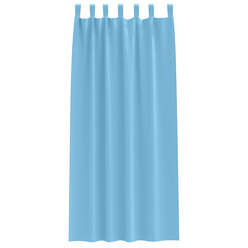 Tende Blackout con Anelli 2 pcs Blu Chiaro 225 x 140 cm | homemem39