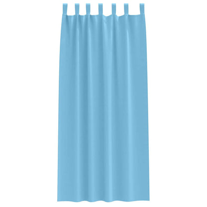 Tende Blackout con Anelli 2 pcs Blu Chiaro 245 x 140 cm | homemem39