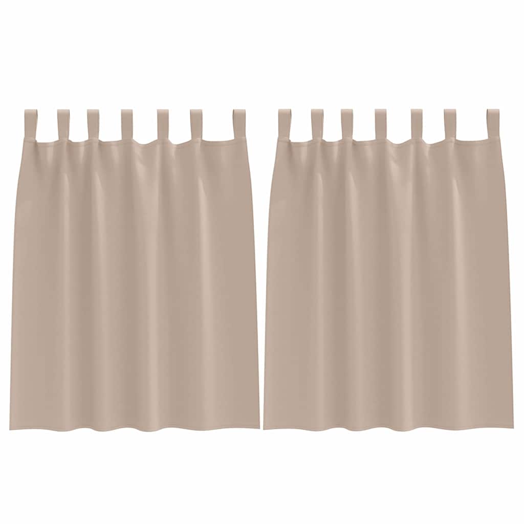 Tende Blackout con Anelli 2 pcs Talpa 140 x 140 cm Poliestere | homemem39
