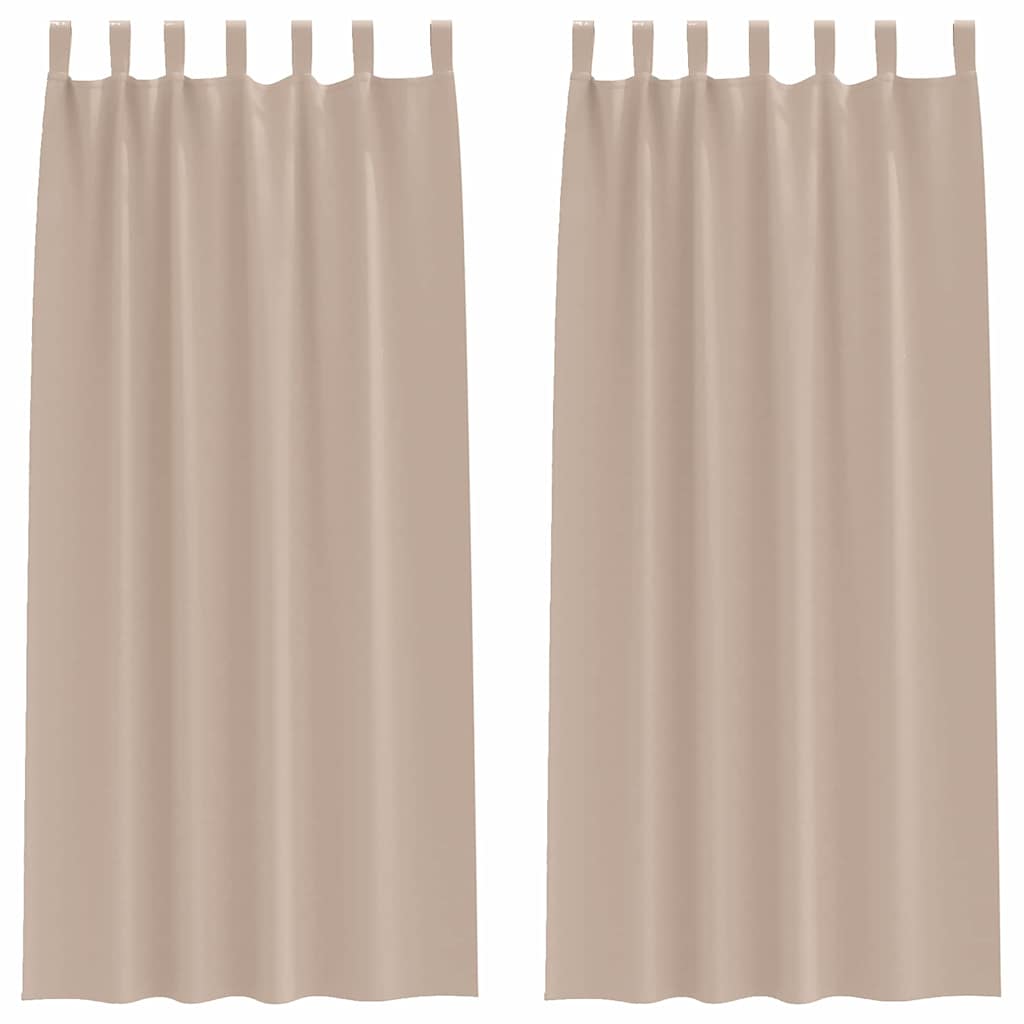 Tende Blackout con Anelli 2 pcs Talpa 260 x 140 cm Poliestere | homemem39