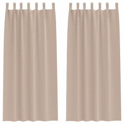 Tende Blackout con Anelli 2 pcs Talpa 260 x 140 cm Poliestere | homemem39