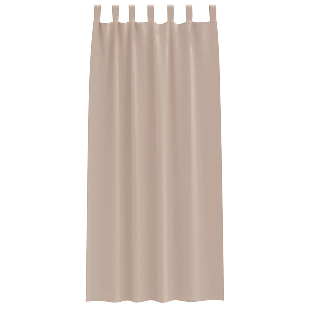 Tende Blackout con Anelli 2 pcs Talpa 260 x 140 cm Poliestere | homemem39